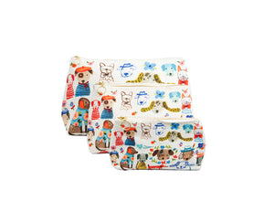 Bon|Artis Painted Dog Cosmetic Bags