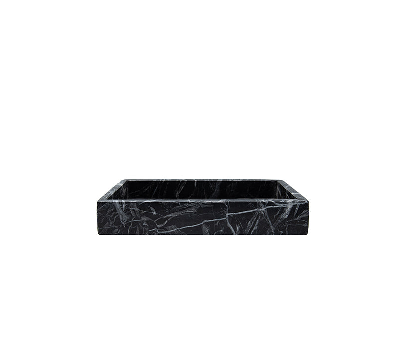 Belle de Provence Medium Black Marble Tray - Soap & Water Everyday