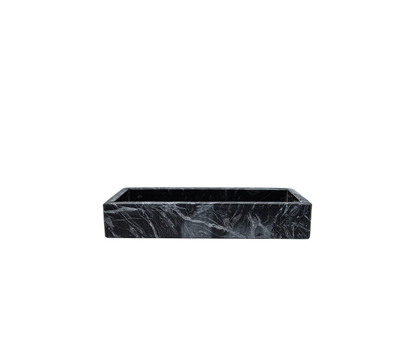 Belle de Provence M/L Black Marble Tray - Soap & Water Everyday
