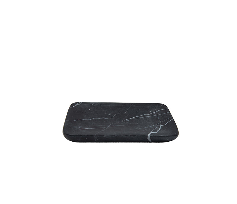 Belle de Provence Rounded Black Marble Soap Dish - Soap & Water Everyday