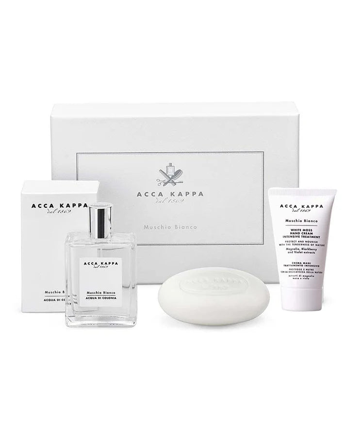 Acca Kappa - White Moss Gift Box - Eau de Cologne, Soap Bar &amp; Hand Cream