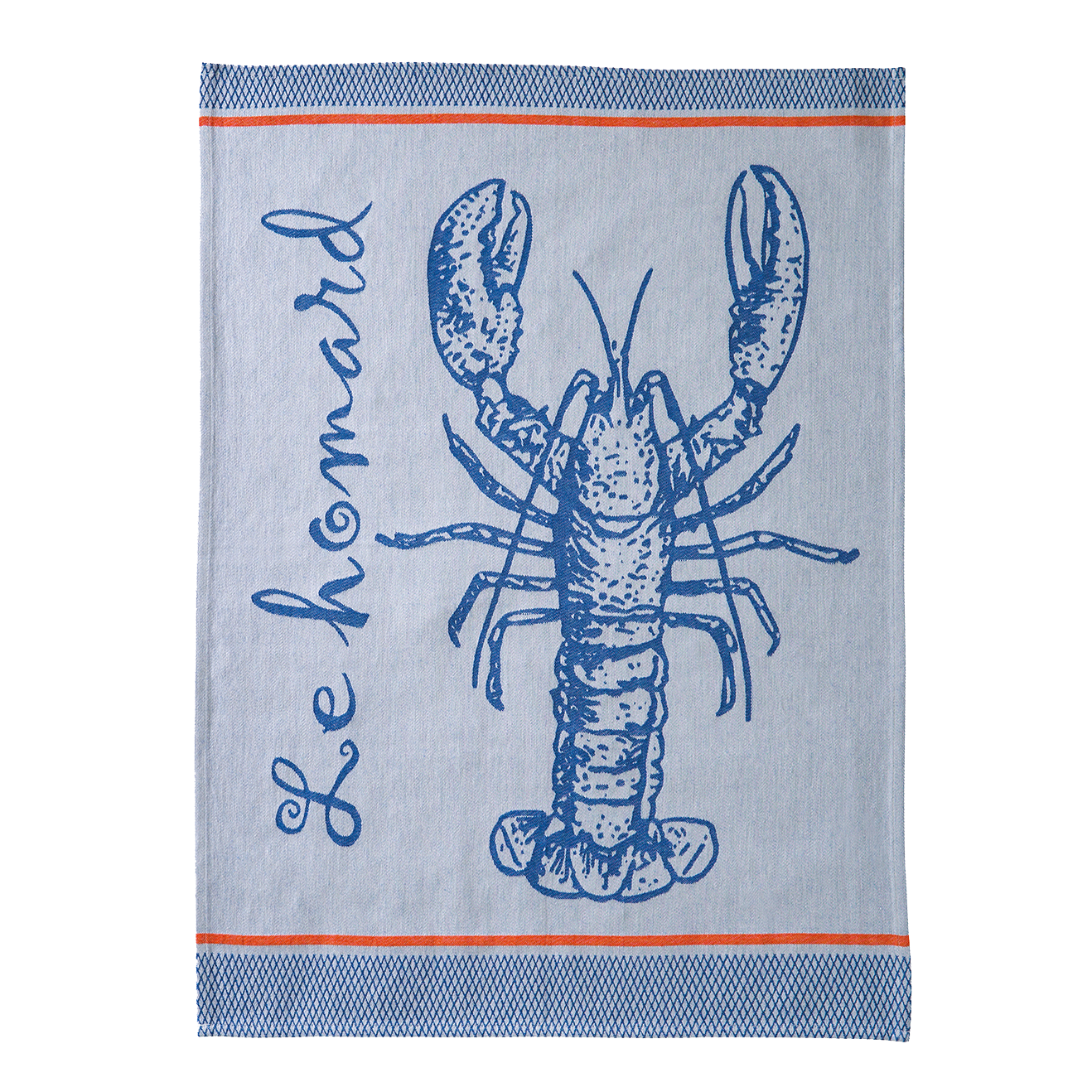 Coucke A La Peche Blue Tea Towel