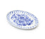 Amalfi Stoneware Oval Tray - White/Blue