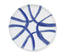 Amalfi Stoneware Appetizer Plate - White/Blue
