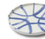 Amalfi Stoneware Appetizer Plate - White/Blue
