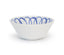 Amalfi Stoneware Berry Bowl - White/Blue