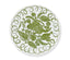 Amalfi Stoneware Dessert Plate - White/Green