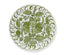 Amalfi Stoneware Dinner Plate - White/Green