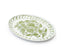 Amalfi Stoneware Oval Tray - White/Green