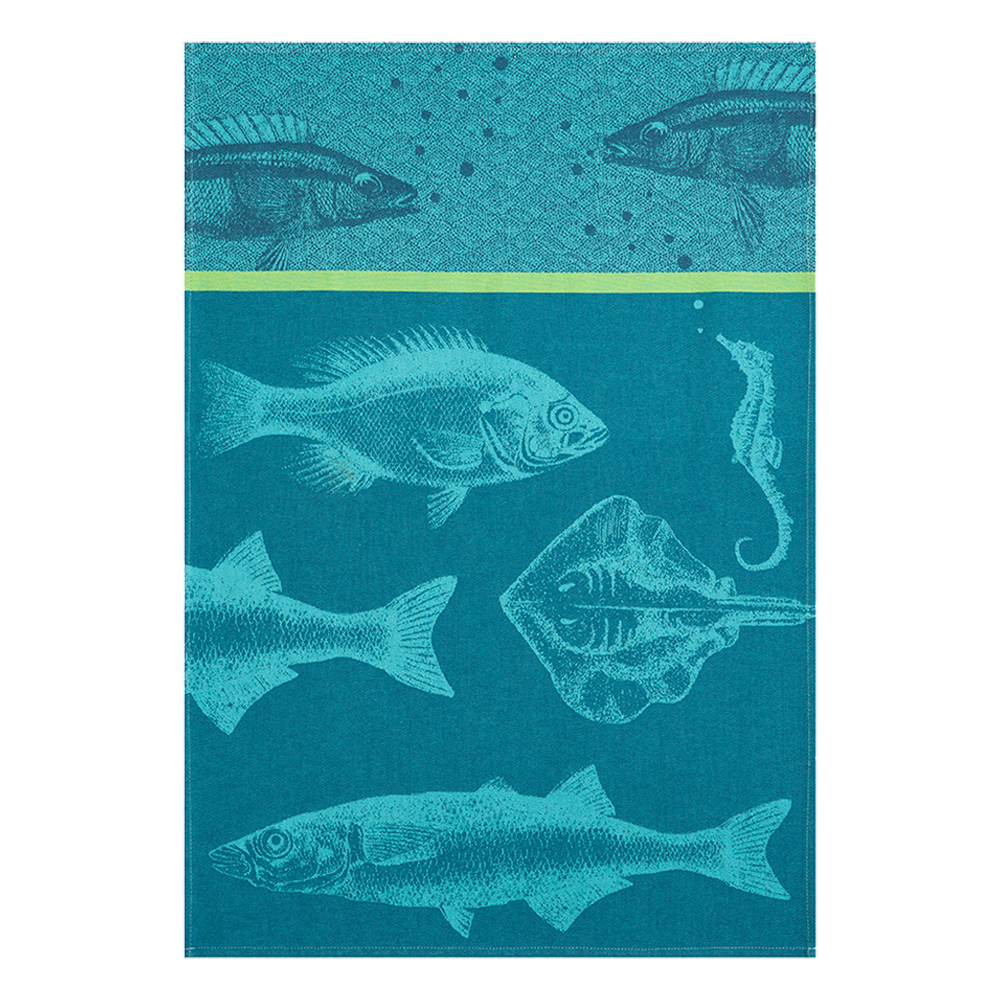 Coucke Banc de Poissons Tea Towel