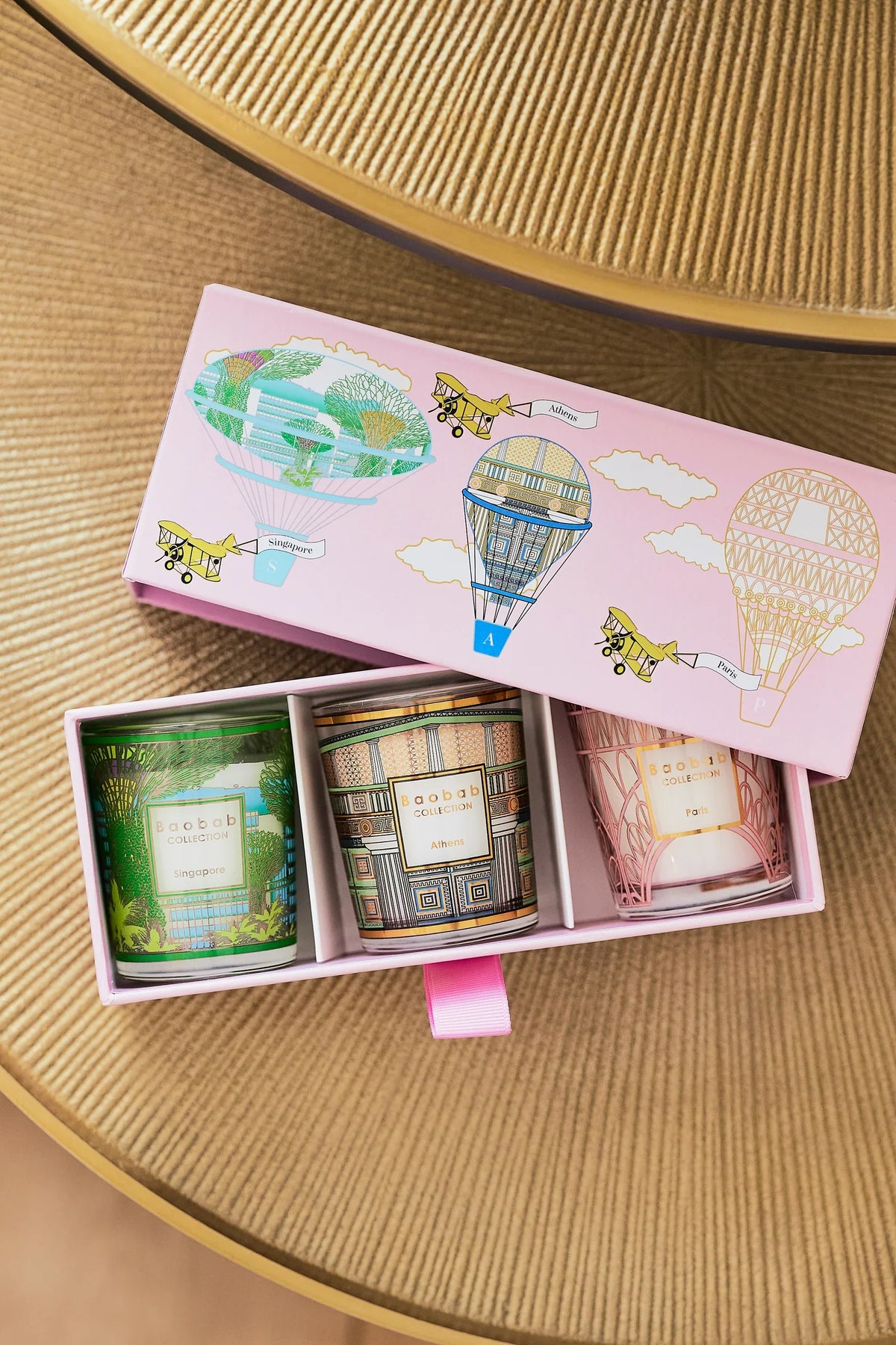 Baobab - Trio Travel Candles SINGAPORE-ATHENS-PARIS