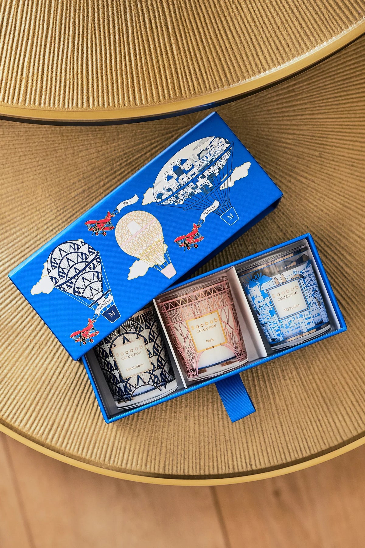 Baobab - Trio Travel Candles MANHATTAN-PARIS-MYKONOS