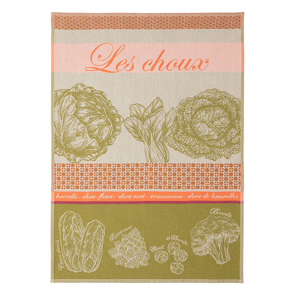 Coucke Choux Rose Tea Towel