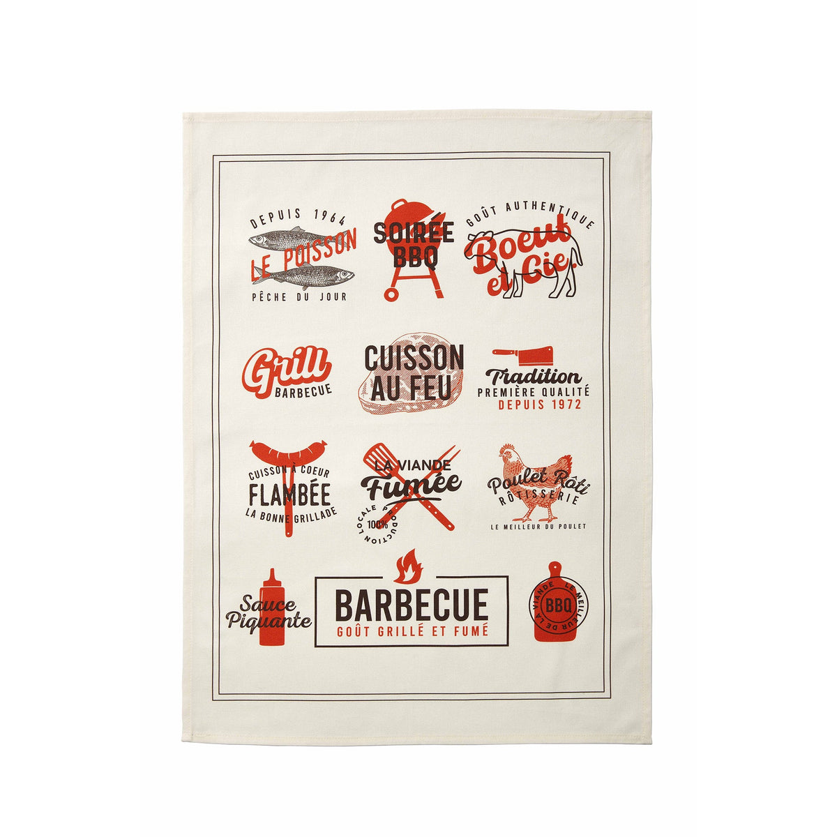 Coucke Grillades Tea Towel