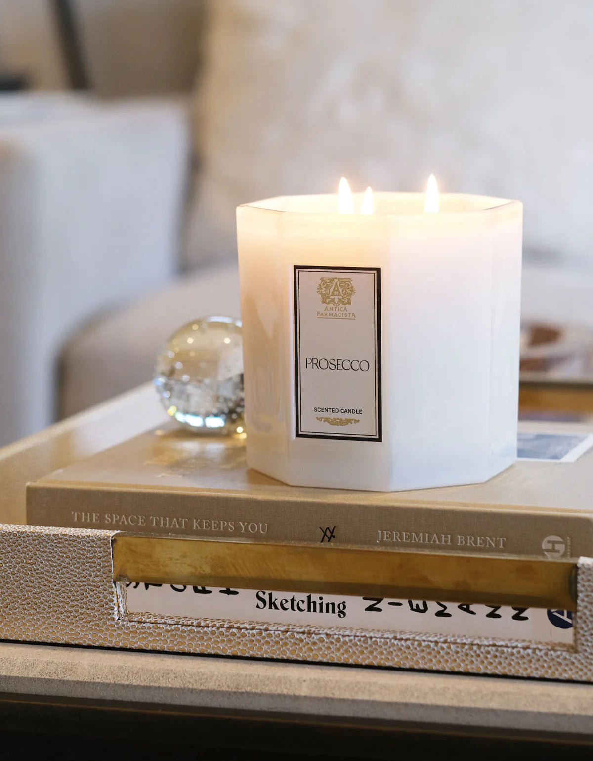Antica Farmacista Prosecco Hexagonal Candle - 25oz