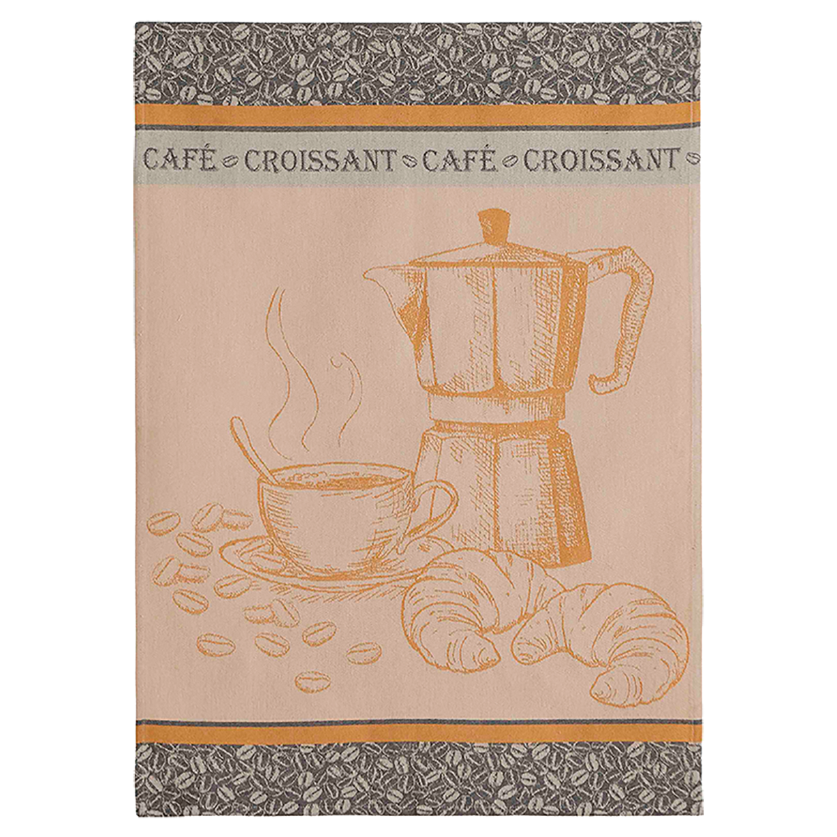 Coucke Cafe Croissant Tea Towel