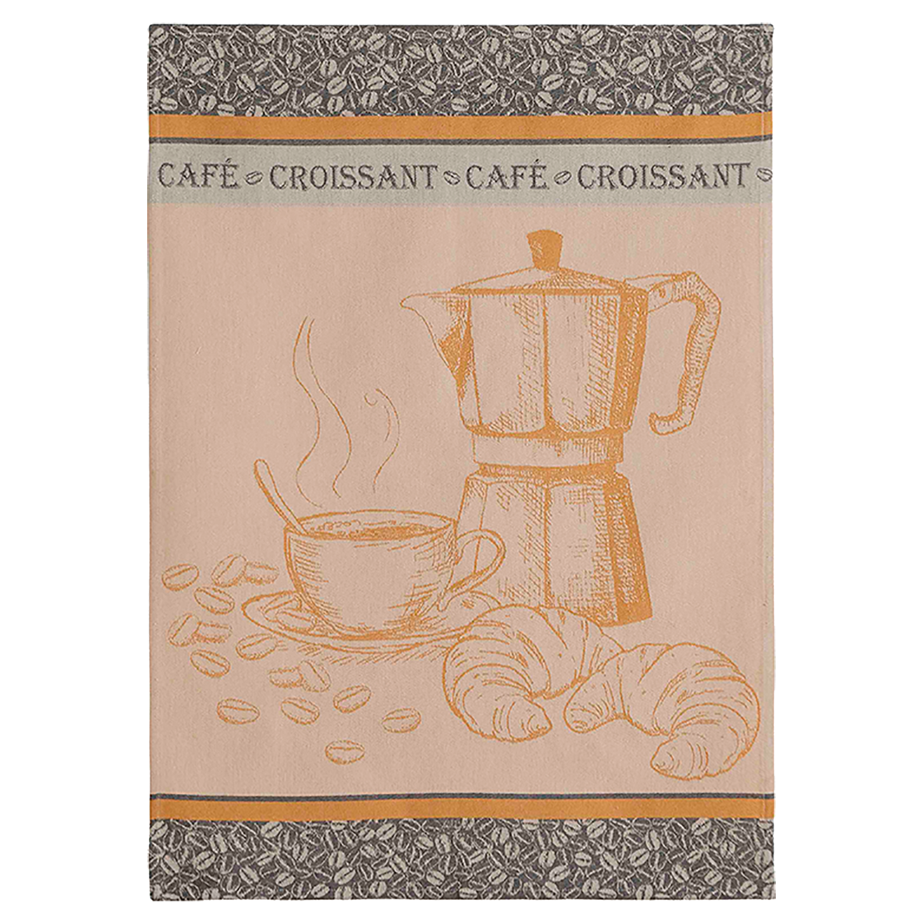 Coucke Cafe Croissant Tea Towel