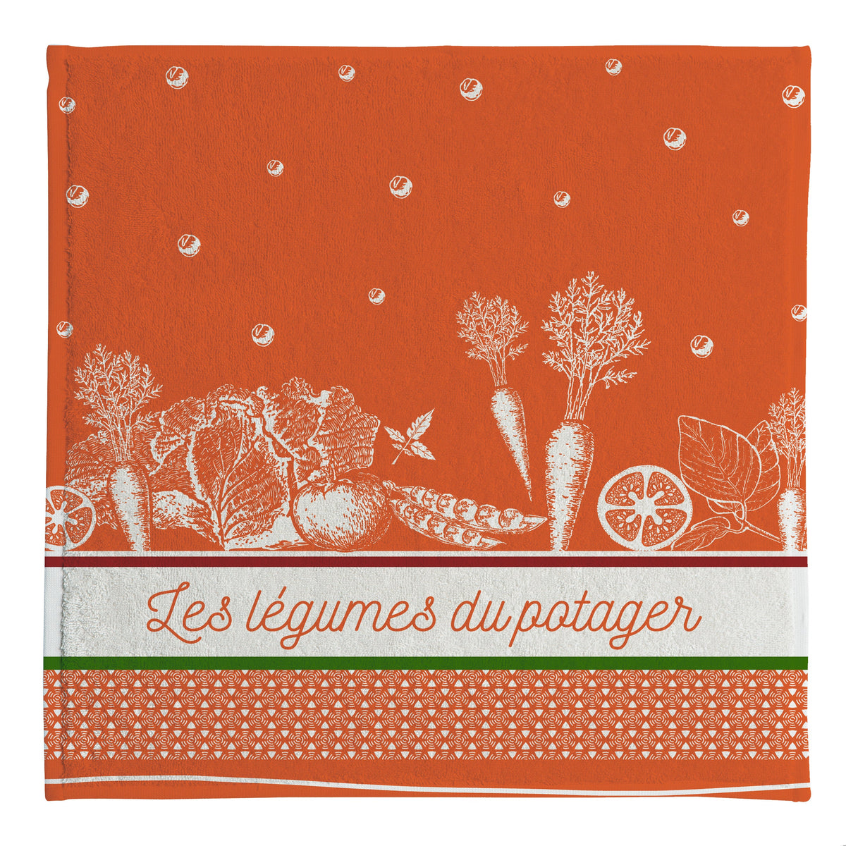 Coucke Legumes du Potager Terry Tea Towel - Lothantique Canada