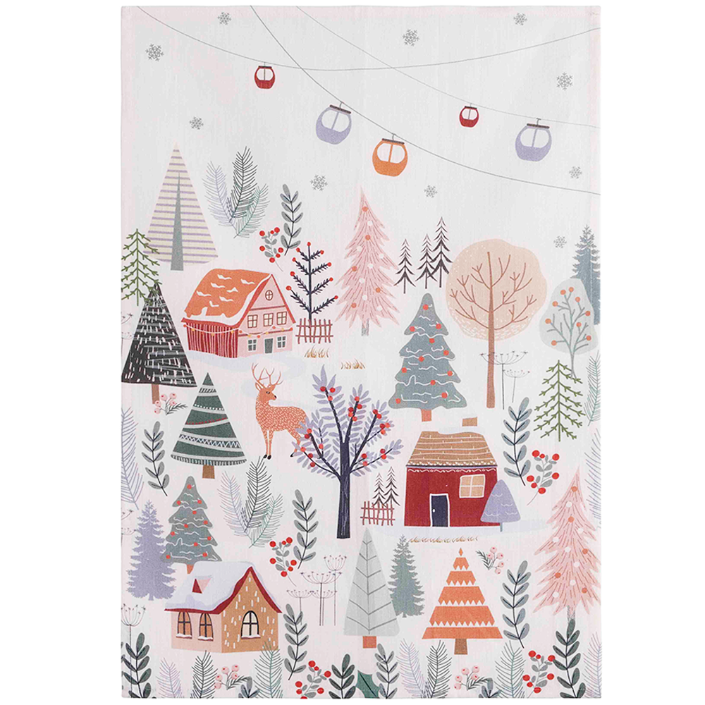 Coucke Foret de Noel Tea Towel