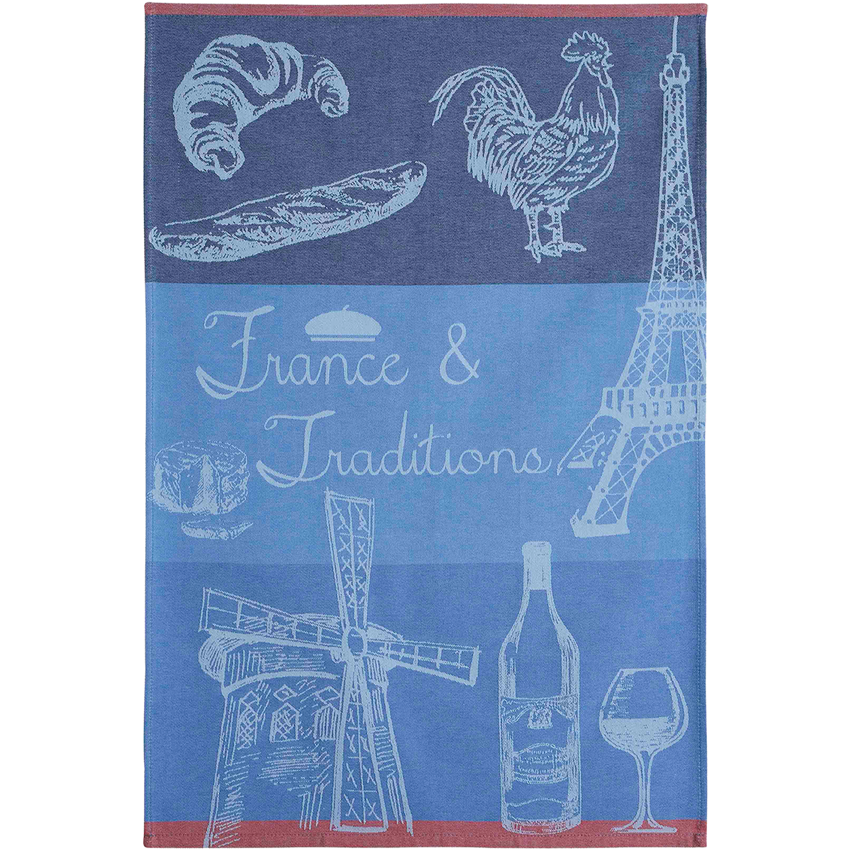 Coucke France et Tradition Blue Tea Towel