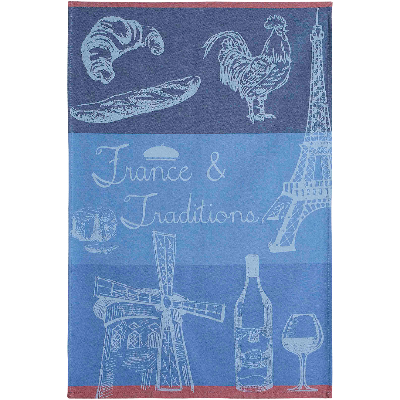 Coucke France et Tradition Blue Tea Towel