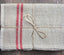 Caravan Vintage Linen Natural/Red Tea Towel - Lothantique Canada