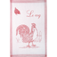 Coucke Le Coq Red Tea Towel