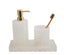 Belle de Provence Resin Soap Dispenser with Gold Pump