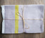 Caravan Laundered Linen Grey/Lime Tea Towel - Lothantique Canada