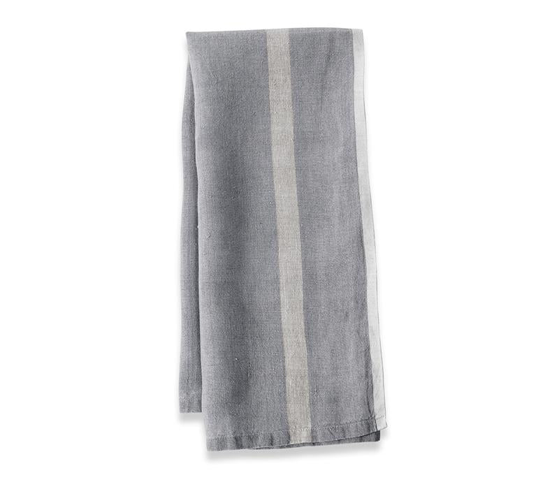 Caravan Laundered Linen Grey/Natural Tea Towel - Lothantique Canada