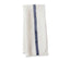 Caravan Laundered Linen White/Indigo Tea Towel