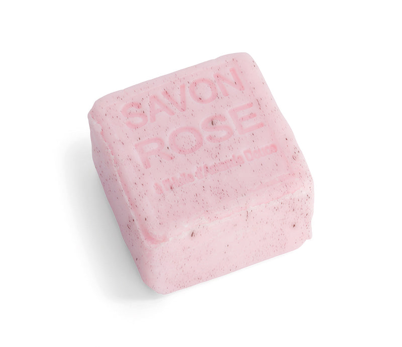 Maître Savonitto Rose Exfoliating Cube Soap 265g – Soap & Water Everyday