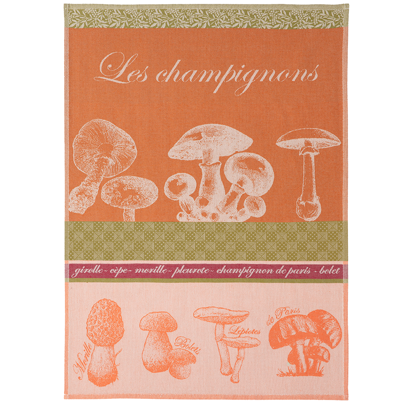 Coucke Mushrooms Tea Towel