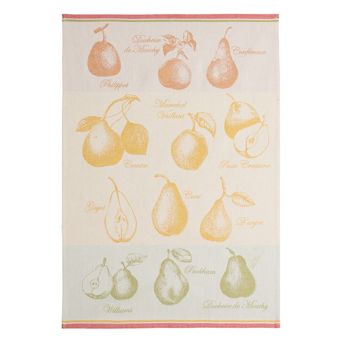 Coucke Variete de Poires Tea Towel