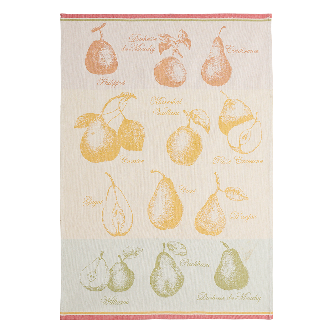 Coucke Variete de Poires Tea Towel