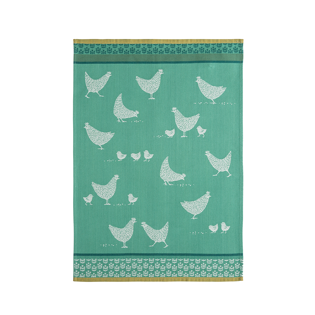 Coucke Poulettes Tea Towel