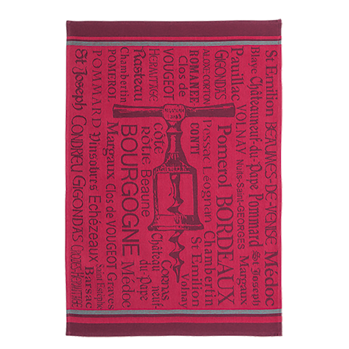 Coucke Tire-Bouchons Bordeaux Tea Towel