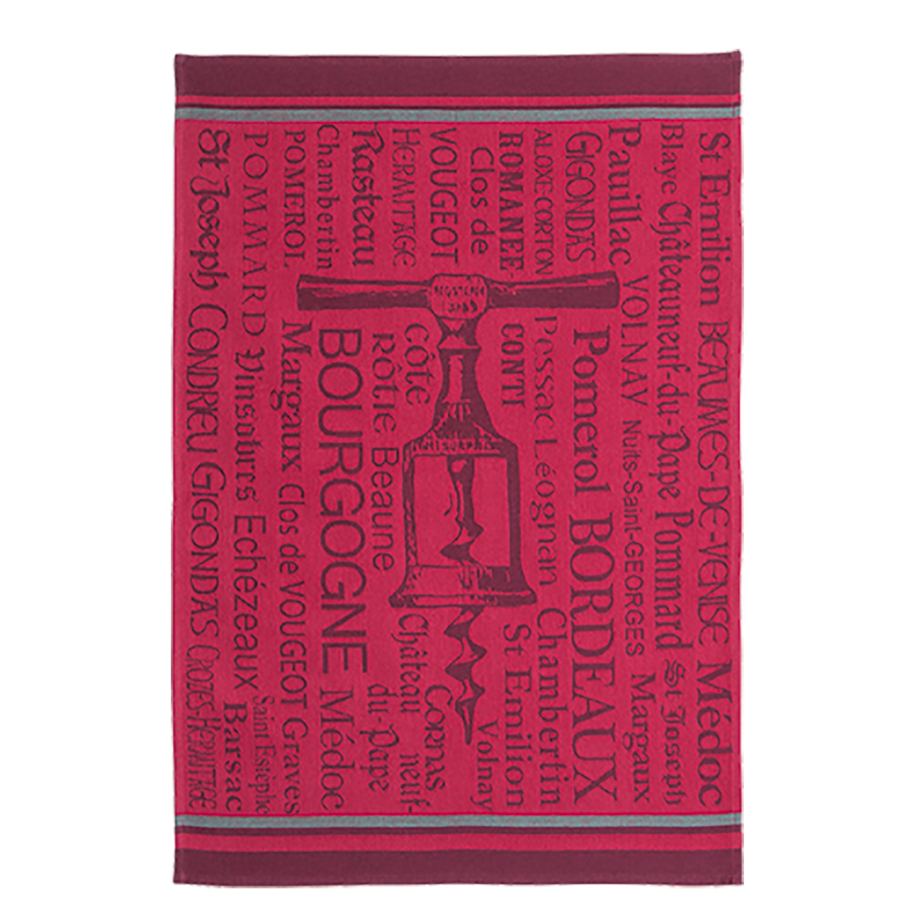 Coucke Tire-Bouchons Bordeaux Tea Towel