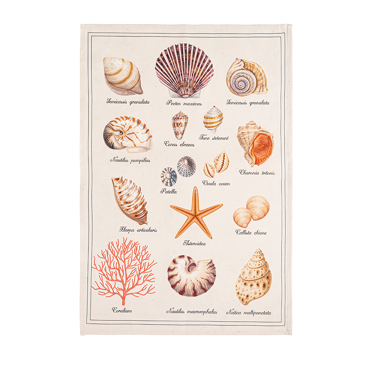 Coucke Tresors de la Mer Tea Towel