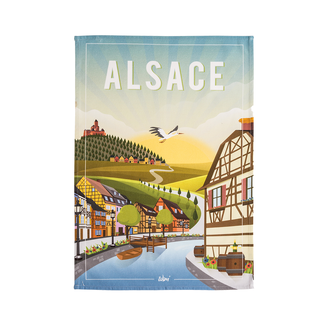 Coucke WIM Alsace Tea Towel