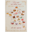 Coucke Carte Gourmande Tea Towel