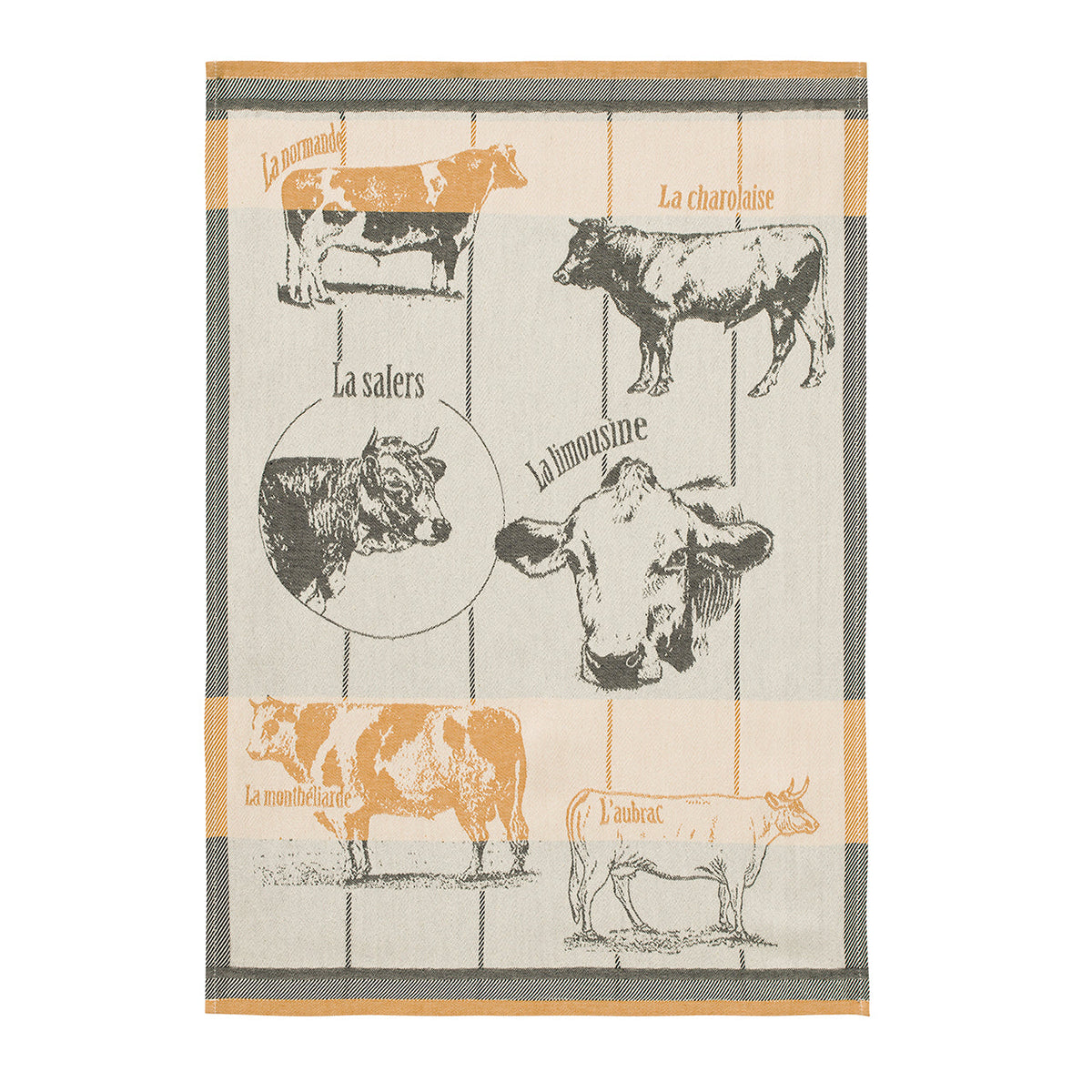 Coucke Races-Bovines Tea Towel - Lothantique Canada