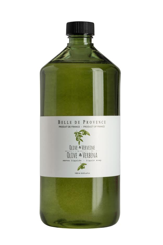 Belle de Provence Olive Verbena Liquid Hand Soap 1L Refill (New Packaging) - Soap & Water Everyday