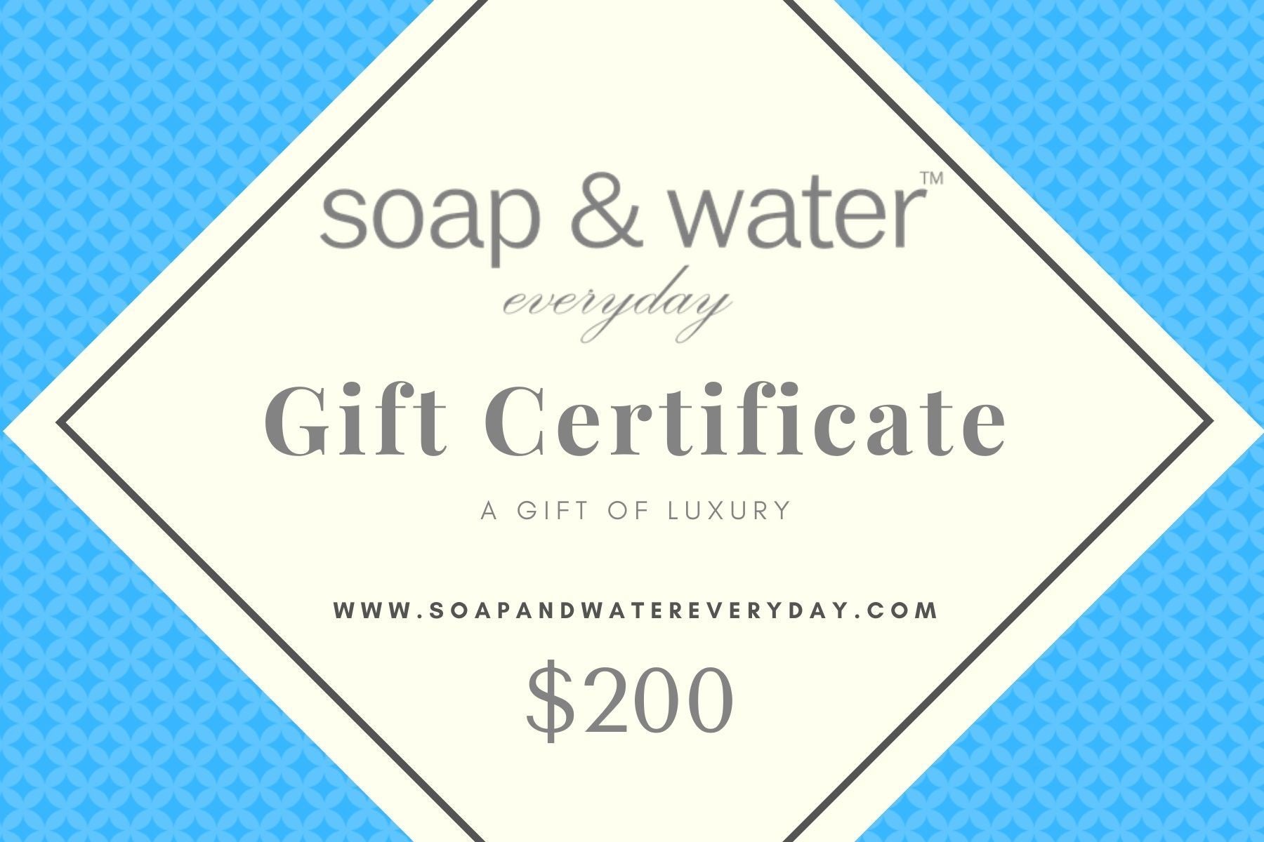 Soap & Water Everyday Gift Cards - Soap & Water Everyday