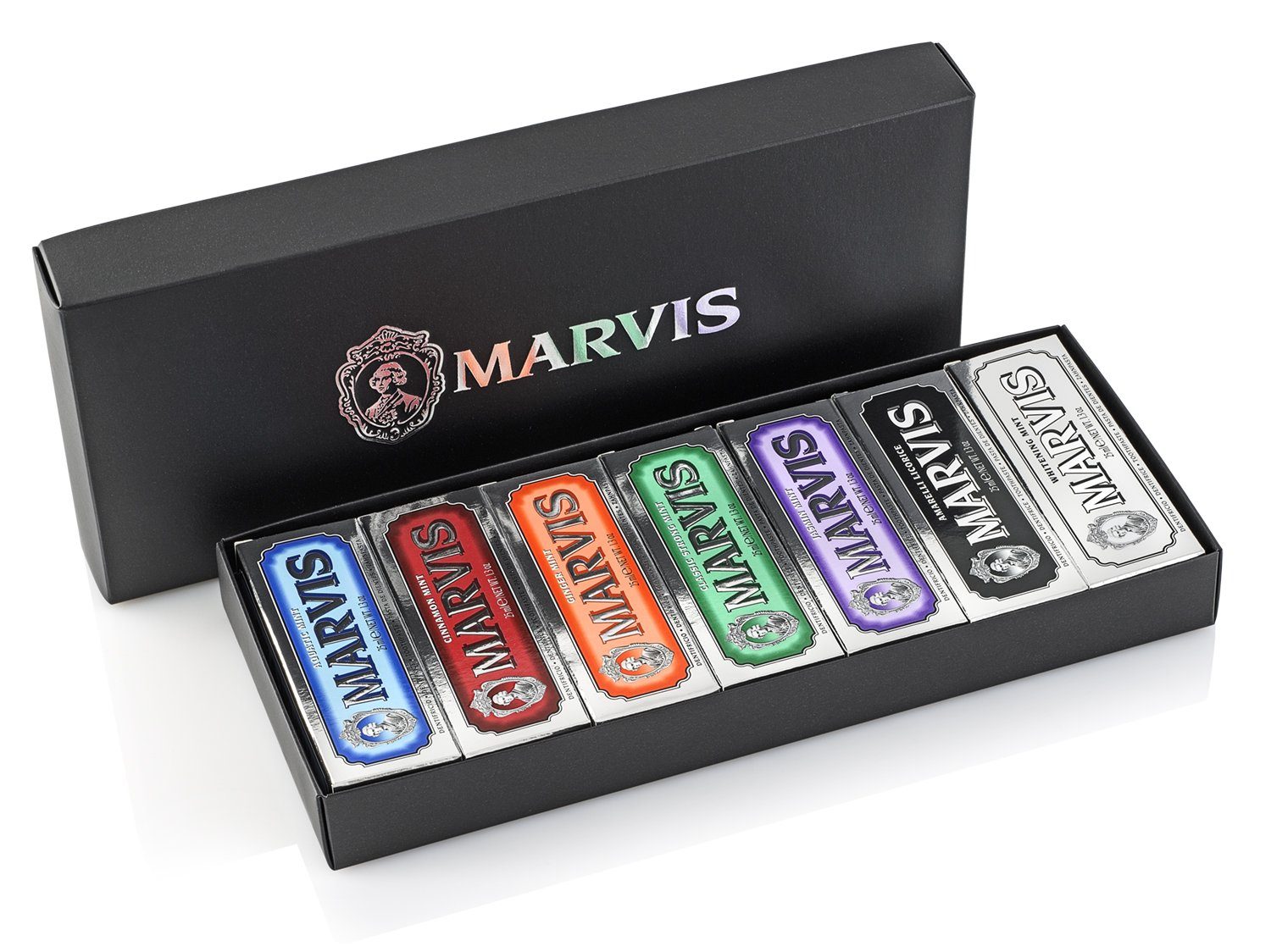 Marvis Toothpaste - Black Box Set - 7 Pack - Soap & Water Everyday