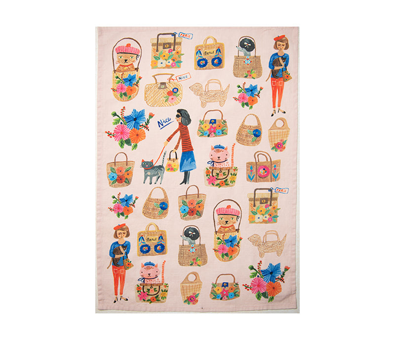 Bon|Artis Oohlala Cats Tea Towel - Soap &amp; Water Everyday