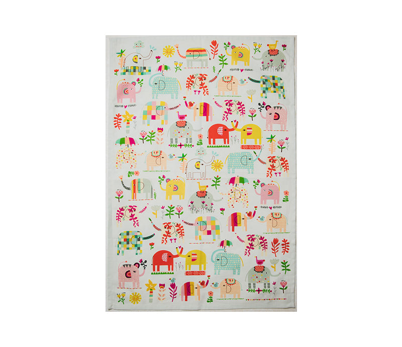 Bon|Artis Elephant Garden Tea Towel - Soap &amp; Water Everyday