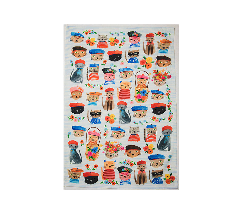 Bon|Artis Ooh La La Cats Meow Tea Towel - Soap &amp; Water Everyday