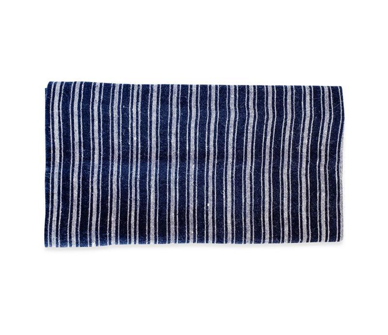 Caravan Linen Boat Stripe Indigo/White Tea Towel - Soap &amp; Water Everyday