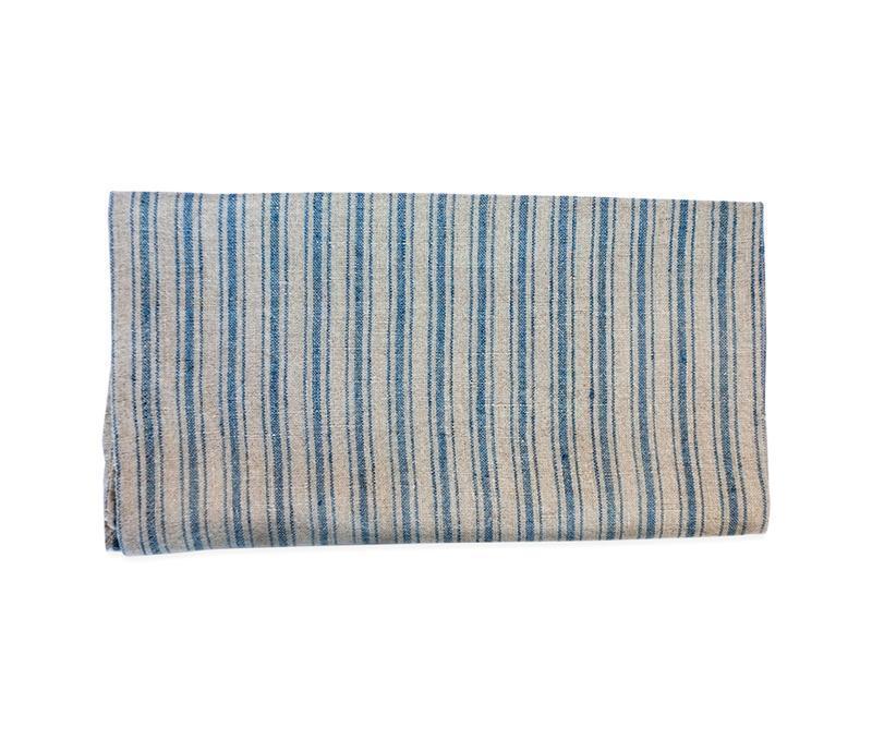 Caravan Linen Boat Stripe Natural/Blue Tea Towel - Soap &amp; Water Everyday